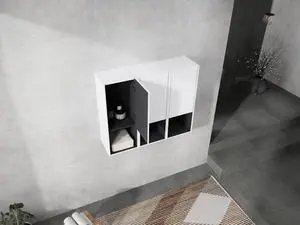 12" Bathroom Side Cabinet,3-Soft Close Doors,Float Mounting Design,12*3(KD-Packing) 12" Bathroom Side Cabinet,3-Soft Close Doors,Float Mounting Design,12*3(KD-Packing)