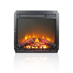 18 Inch Electric Fireplace Insert, Ultra Thin Heater With Log Set & Realistic Flame, Overheating Protection 18 Inch Electric Fireplace Insert, Ultra Thin Heater With Log Set & Realistic Flame, Overheating Protection