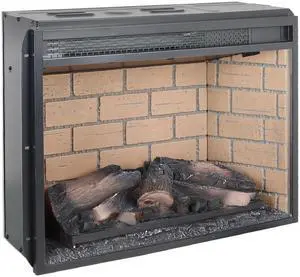 23 Inch Infrared Quartz Heater Fireplace Insert -Woodlog Version With Brick 23 Inch Infrared Quartz Heater Fireplace Insert -Woodlog Version With Brick