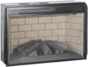 26 Inch Infrared Quartz Heater Fireplace Insert -Woodlog Version With Brick 26 Inch Infrared Quartz Heater Fireplace Insert -Woodlog Version With Brick