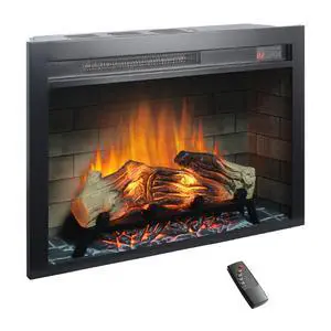 28 Inch Electric Fireplace Insert, Multicolored Flames 28 Inch Electric Fireplace Insert, Multicolored Flames