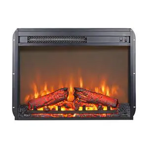 23 Inch Electric Fireplace Insert Heater With Log Set & Realistic Flame, Overheating Protection Without Control 23 Inch Electric Fireplace Insert Heater With Log Set & Realistic Flame, Overheating Protection Without Control