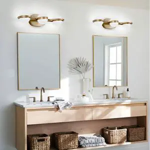 Bathroom Vanity Light, Led 3 Bulb Crystal Sand Acrylic Shades, Wall Mounted Decorative Lighting Fixture, Suitable for Bathroom Vanity Mirror (Champagne Gold) Bathroom Vanity Light, Led 3 Bulb Crystal Sand Acrylic Shades, Wall Mounted Decorative Lighting Fixture, Suitable for Bathroom Vanity Mirror (Champagne Gold)