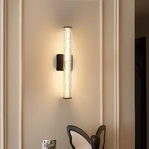 19.7'' Black Bathroom Wall Sconce Set Of 2, Modern Single Sconce Wall Lighting, Upgrated K9 Crystal Bronze Wall Light, Bedroom Vanity Sconce, Wall Lamp for Living Room, Stairway, Hallway 19.7'' Black Bathroom Wall Sconce Set Of 2, Modern Single Sconce Wall Lighting, Upgrated K9 Crystal Bronze Wall Light, Bedroom Vanity Sconce, Wall Lamp for Living Room, Stairway, Hallway