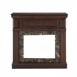 Only Mantel (Not Included 23" Fireplace)--Cherry,41.34"W*14"D*40"H Only Mantel (Not Included 23" Fireplace)--Cherry,41.34"W*14"D*40"H