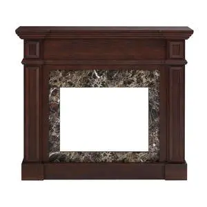 Only Mantel (Not Included 23" Fireplace)--Cherry, 45.6"W*11.8"D*40"H Only Mantel (Not Included 23" Fireplace)--Cherry, 45.6"W*11.8"D*40"H