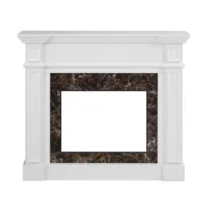 Only Mantel (Not Included 23" Fireplace)--White, 45.6"W*11.8"D*40"H Only Mantel (Not Included 23" Fireplace)--White, 45.6"W*11.8"D*40"H