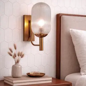 Dewdrop Wall Lamp - Bronze and Clear Dewdrop Wall Lamp - Bronze and Clear