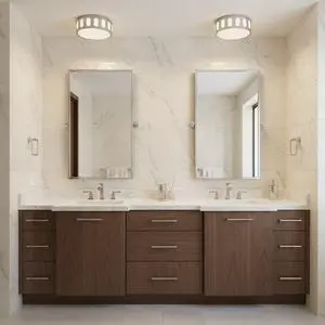 11.25-in Brushed Nickel Led Flush Mount 11.25-in Brushed Nickel Led Flush Mount