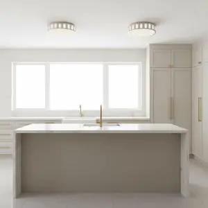 15.15-in Brushed Nickel Led Flush Mount 15.15-in Brushed Nickel Led Flush Mount