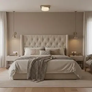 10-in Brushed Nickel Led Flush Mount 10-in Brushed Nickel Led Flush Mount