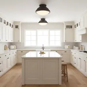 2-Light 14-in Dark Bronze Flush Mount 2-Light 14-in Dark Bronze Flush Mount