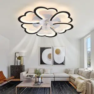 26.7in Black Ceiling Fan with Lights, Remote Control 3 Color Temperatures,6 Gear Wind Speed Fan Light 26.7in Black Ceiling Fan with Lights, Remote Control 3 Color Temperatures,6 Gear Wind Speed Fan Light
