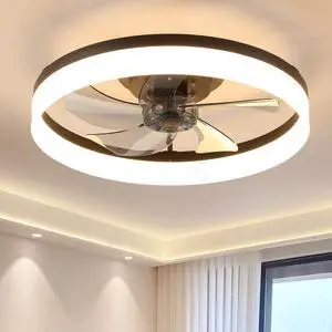 20'' Ceiling Fan with Light, Upgraded Low Profile Fan, Flush Mount Ceiling Fan, 6 Speeds, Dimmable Led, App & Remote Control, Quiet Dc Motor, for Bedroom, Living Room,Black 20'' Ceiling Fan with Light, Upgraded Low Profile Fan, Flush Mount Ceiling Fan, 6 Speeds, Dimmable Led, App & Remote Control, Quiet Dc Motor, for Bedroom, Living Room,Black
