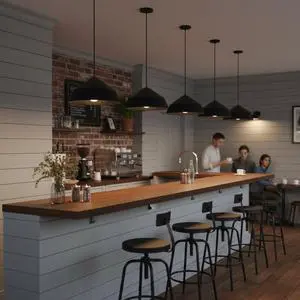 22 inch Diameter integrated Led Black Pendant 22 inch Diameter integrated Led Black Pendant