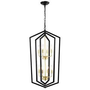 8-Light Lantern Tired Farmhouse Ceiling Hanging Light Black Chandelier Metal Modern Pendant Light Fixtures for Kitchen Island Dining Room Living Room Foyer Entryway(E12 Bulbs Not included) 8-Light Lantern Tired Farmhouse Ceiling Hanging Light Black Chandelier Metal Modern Pendant Light Fixtures for Kitchen Island Dining Room Living Room Foyer Entryway(E12 Bulbs Not included)