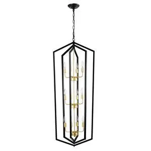 12-Light Lantern Tired Farmhouse Ceiling Hanging Light Black Chandelier Metal Modern Pendant Light Fixtures for Kitchen Island Dining Room Living Room Foyer Entryway(E12 Bulbs Not included) 12-Light Lantern Tired Farmhouse Ceiling Hanging Light Black Chandelier Metal Modern Pendant Light Fixtures for Kitchen Island Dining Room Living Room Foyer Entryway(E12 Bulbs Not included)