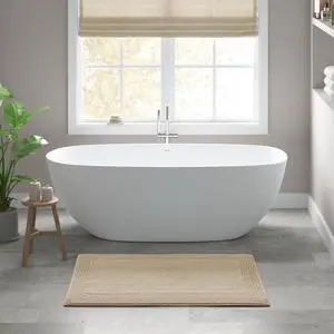 1 PCS 24x36" 100% Cotton Tufted 3000 GSM Reversible Bath Rug Natural 1 PCS 24x36" 100% Cotton Tufted 3000 GSM Reversible Bath Rug Natural