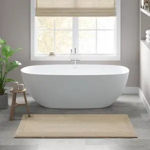 1 PCS 24x60" 100% Cotton Tufted 3000 GSM Reversible Bath Rug Natural 1 PCS 24x60" 100% Cotton Tufted 3000 GSM Reversible Bath Rug Natural