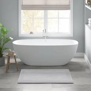1 PCS 24x44" 100% Cotton Tufted 3000 GSM Reversible Bath Rug Grey 1 PCS 24x44" 100% Cotton Tufted 3000 GSM Reversible Bath Rug Grey