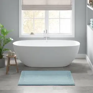 1 PCS 24x44" 100% Cotton Tufted 3000 GSM Reversible Bath Rug Blue 1 PCS 24x44" 100% Cotton Tufted 3000 GSM Reversible Bath Rug Blue