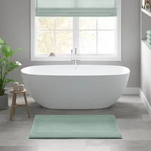 1 PCS 24x36" 100% Cotton Tufted 3000 GSM Reversible Bath Rug Green 1 PCS 24x36" 100% Cotton Tufted 3000 GSM Reversible Bath Rug Green