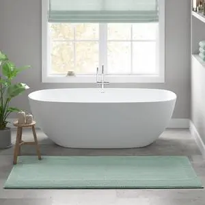 1 PCS 24x72" 100% Cotton Tufted 3000 GSM Reversible Bath Rug Green 1 PCS 24x72" 100% Cotton Tufted 3000 GSM Reversible Bath Rug Green