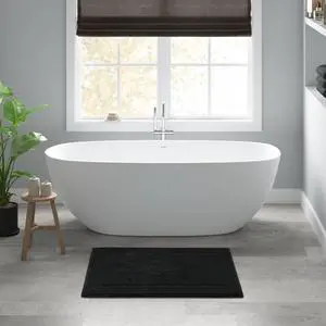 1 PCS 17x24" 100% Cotton Tufted 3000 GSM Reversible Bath Rug Black 1 PCS 17x24" 100% Cotton Tufted 3000 GSM Reversible Bath Rug Black