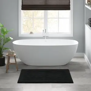 1 PCS 24x36" 100% Cotton Tufted 3000 GSM Reversible Bath Rug Black 1 PCS 24x36" 100% Cotton Tufted 3000 GSM Reversible Bath Rug Black