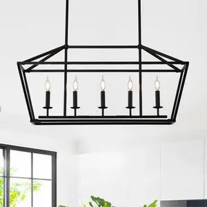5-Light Farmhouse Kitchen Island Lighting,5 Light industrial Linear Chandelier for Dining Room Metal Matte Black Finish Hanging Pendant Light Fixture for Bedroom Living Room Hallway Conference Room 5-Light Farmhouse Kitchen Island Lighting,5 Light industrial Linear Chandelier for Dining Room Metal Matte Black Finish Hanging Pendant Light Fixture for Bedroom Living Room Hallway Conference Room