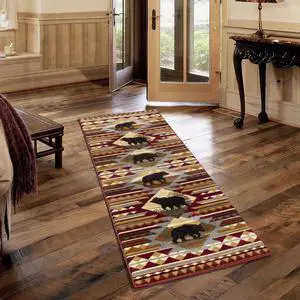 Nature's Nest GC_CBL3001 Multi 2 ft. 7 in. x 7 ft. 3 in. Lodge Area Rug Nature's Nest GC_CBL3001 Multi 2 ft. 7 in. x 7 ft. 3 in. Lodge Area Rug