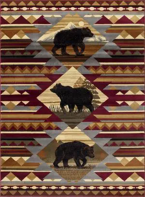 Nature's Nest GC_CBL3001 Multi 7 ft. 10 in. x 10 ft. 3 in. Lodge Area Rug Nature's Nest GC_CBL3001 Multi 7 ft. 10 in. x 10 ft. 3 in. Lodge Area Rug