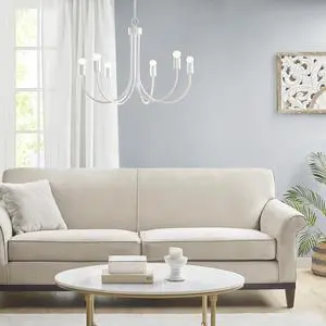6-Light Metal Chandelier 6-Light Metal Chandelier