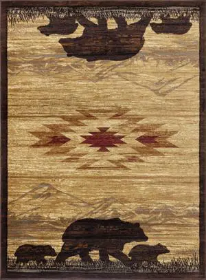 Nature's Nest GC_CBL3006 Multi 7 ft. 10 in. x 10 ft. 3 in. Lodge Area Rug Nature's Nest GC_CBL3006 Multi 7 ft. 10 in. x 10 ft. 3 in. Lodge Area Rug