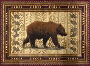 Nature's Nest GC_CBL3007 Multi 7 ft. 10 in. x 10 ft. 3 in. Lodge Area Rug Nature's Nest GC_CBL3007 Multi 7 ft. 10 in. x 10 ft. 3 in. Lodge Area Rug