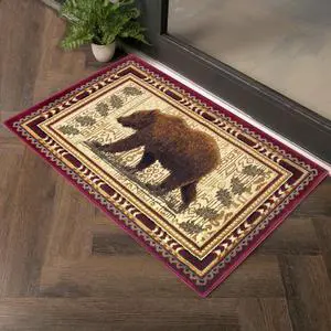 Nature's Nest GC_CBL3007 Multi 2 ft. x 3 ft. Lodge Area Rug Nature's Nest GC_CBL3007 Multi 2 ft. x 3 ft. Lodge Area Rug