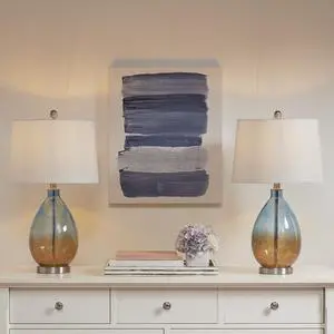 Ombre Glass Table Lamp, Set Of 2 Ombre Glass Table Lamp, Set Of 2