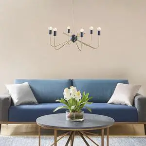 6-Light Metal Chandelier 6-Light Metal Chandelier