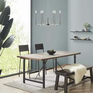 6-Light Contemporary Candelabra Styled Chandelier 6-Light Contemporary Candelabra Styled Chandelier