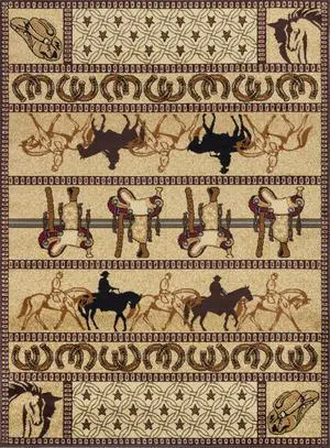 Beige 7 ft. 10 in. x 10 ft. 3 in. Southwest Area Rug Beige 7 ft. 10 in. x 10 ft. 3 in. Southwest Area Rug