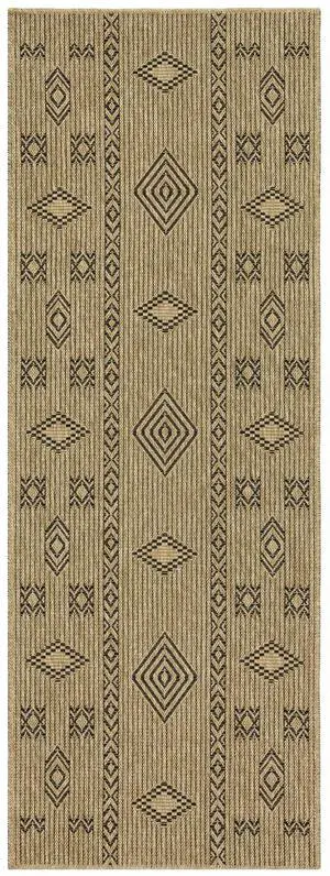 Jute/Black 2 ft. 7 in. x 7 ft. 3 in. Indoor/Outdoor Area Rug Jute/Black 2 ft. 7 in. x 7 ft. 3 in. Indoor/Outdoor Area Rug