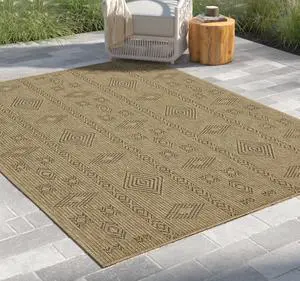 Jute/Mocha 7 ft. 10 in. x 10 ft. 3 in. Indoor/Outdoor Area Rug Jute/Mocha 7 ft. 10 in. x 10 ft. 3 in. Indoor/Outdoor Area Rug