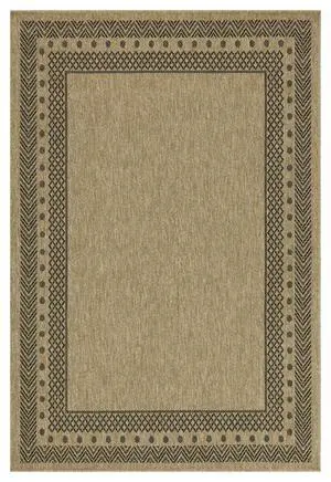Jute/Black 5 ft. 3 in. x 7 ft. 3 in. Indoor/Outdoor Area Rug Jute/Black 5 ft. 3 in. x 7 ft. 3 in. Indoor/Outdoor Area Rug