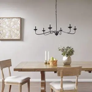 6-Light Metal Chandelier 6-Light Metal Chandelier