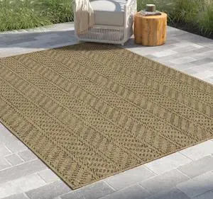Jute/Mocha 7 ft. 10 in. x 10 ft. 3 in. Indoor/Outdoor Area Rug Jute/Mocha 7 ft. 10 in. x 10 ft. 3 in. Indoor/Outdoor Area Rug