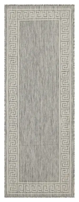 Sunshine GC_HAR2003 Silver 2 ft. 7 in. x 7 ft. 3 in. Indoor/Outdoor Area Rug Sunshine GC_HAR2003 Silver 2 ft. 7 in. x 7 ft. 3 in. Indoor/Outdoor Area Rug