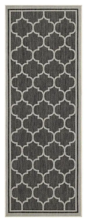 Sunshine GC_HAR2005 Anthracite 2 ft. 7 in. x 7 ft. 3 in. Indoor/Outdoor Area Rug Sunshine GC_HAR2005 Anthracite 2 ft. 7 in. x 7 ft. 3 in. Indoor/Outdoor Area Rug