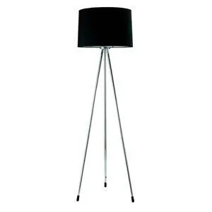 59" Tall Metal Floor Lamp with Black Finish, Contemporary Design 59" Tall Metal Floor Lamp with Black Finish, Contemporary Design