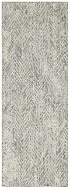 Sunshine GC_HAR2012 Silver 2 ft. 7 in. x 7 ft. 3 in. Indoor/Outdoor Area Rug Sunshine GC_HAR2012 Silver 2 ft. 7 in. x 7 ft. 3 in. Indoor/Outdoor Area Rug