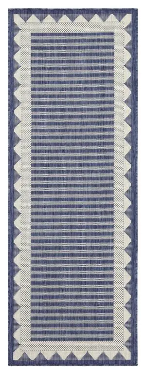 Sunshine GC_HAR2013 Blue 2 ft. 7 in. x 7 ft. 3 in. Indoor/Outdoor Area Rug Sunshine GC_HAR2013 Blue 2 ft. 7 in. x 7 ft. 3 in. Indoor/Outdoor Area Rug